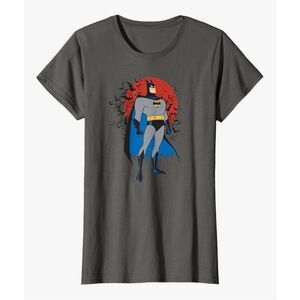 Batman the Animated Series grey tee S DC Comics Superhero 90s Justice League